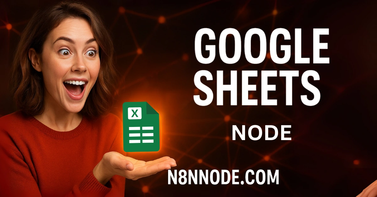 Google Sheets Node in n8n: Learn to automate spreadsheets! Our ultimate guide covers setup, workflows & boosts your productivity with Google sheets node in n8n.