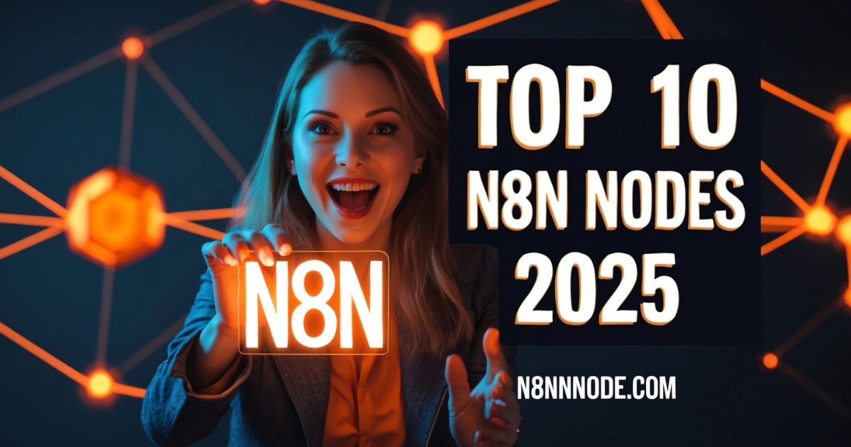 Top 10 n8n Nodes 2025! Discover the best n8n nodes to boost your workflow automation. Learn about the must have n8n node for efficient integrations.