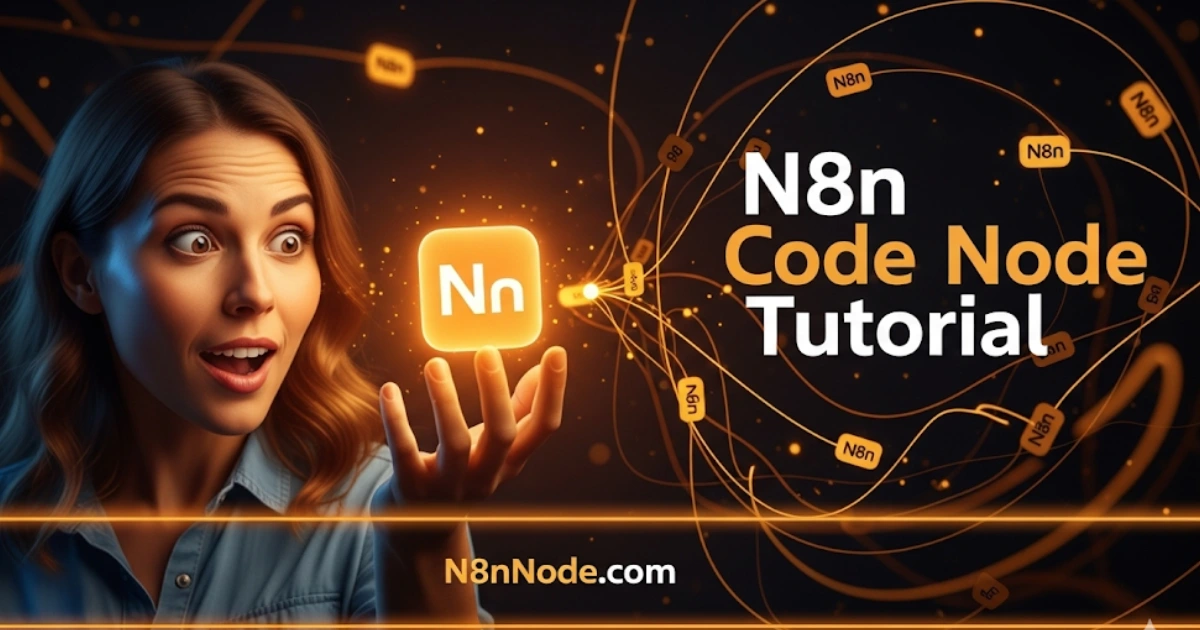N8n Code Node Tutorial: Learn how to create custom N8n automation flows with code node in n8n. Step-by-step guide for beginners. Unlock advanced workflows now!