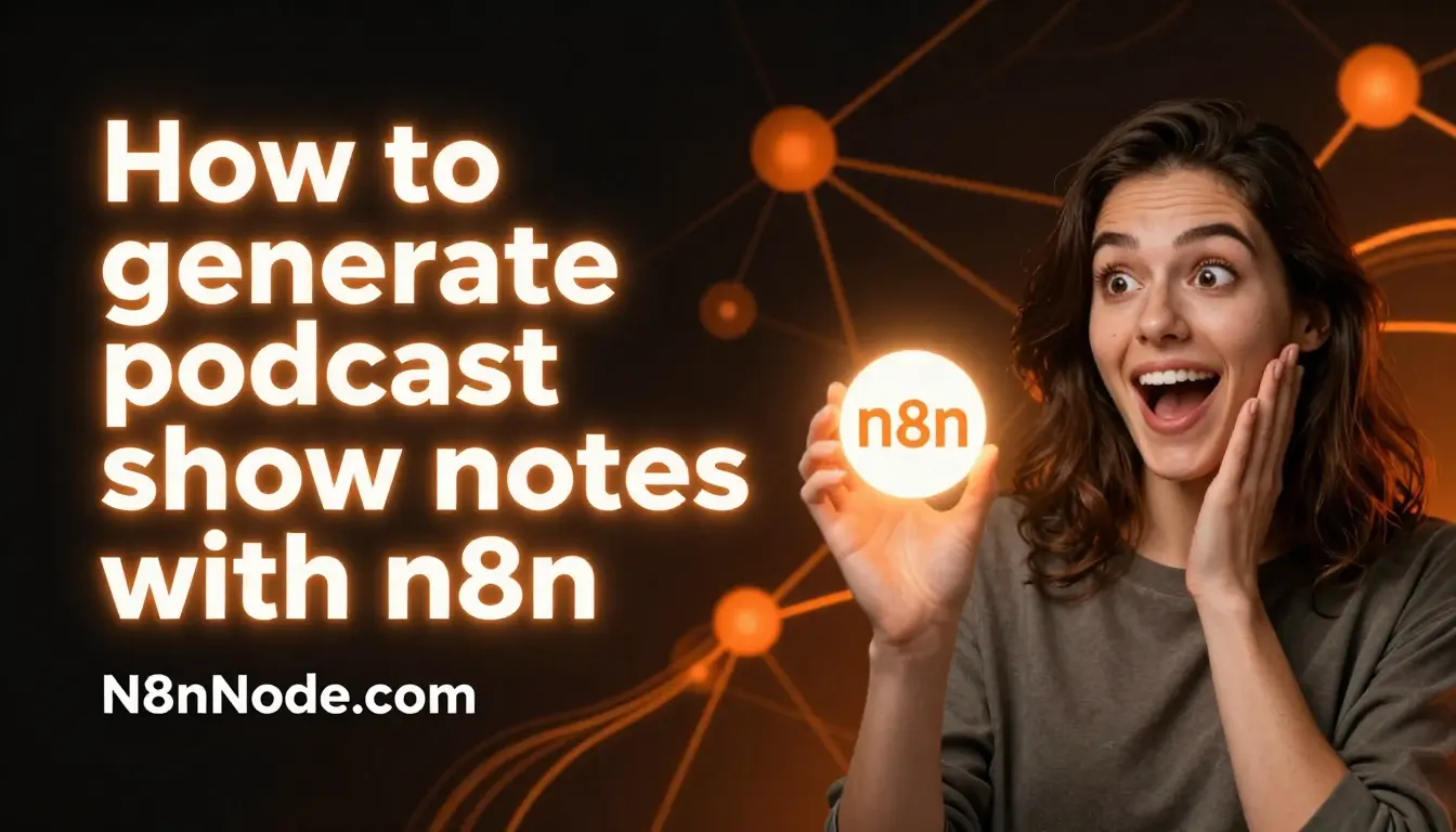 How to generate podcast show notes with n8n