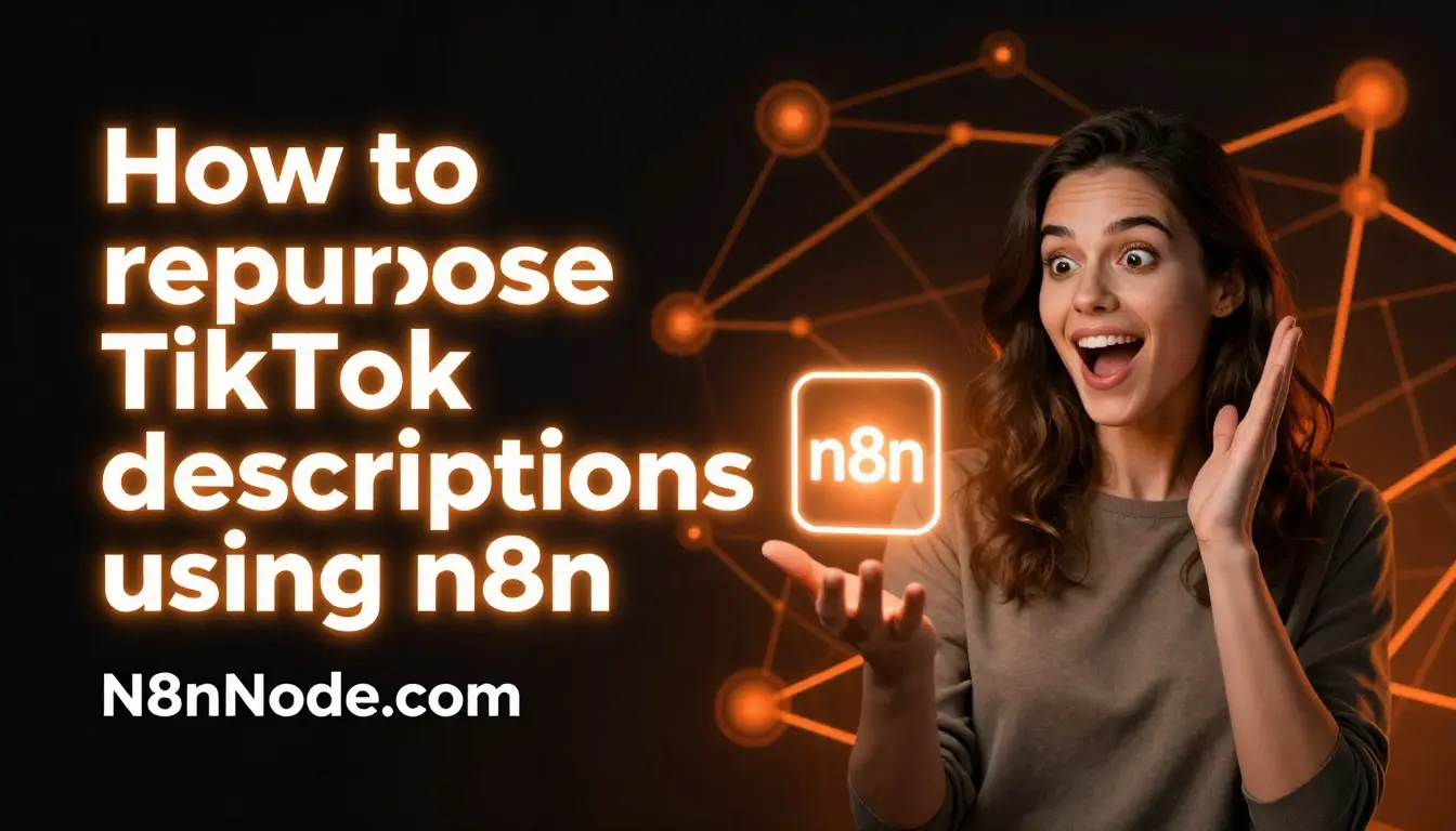 How to repurpose TikTok descriptions using n8n (2026 Guide)