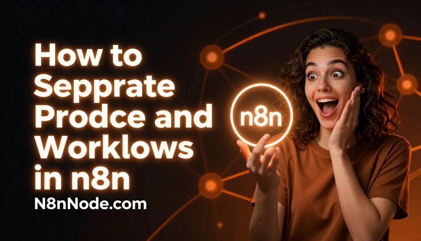 How to Separate Dev and Production Workflows in n8n (2026)