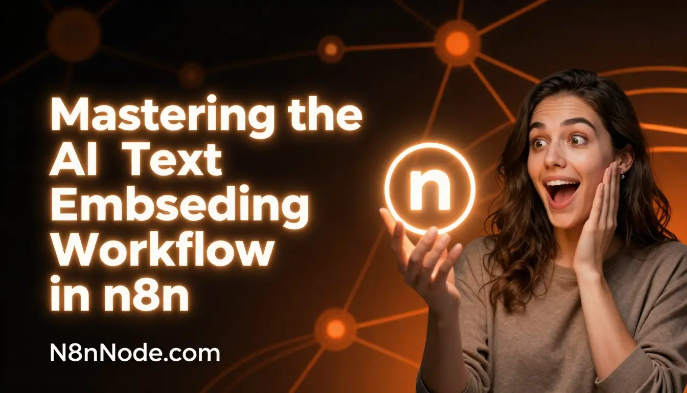 AI Text Embedding Workflow in n8n: The 2026 Mastery Guide